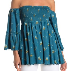 Free People Lana Tunic, Mermaid Combo